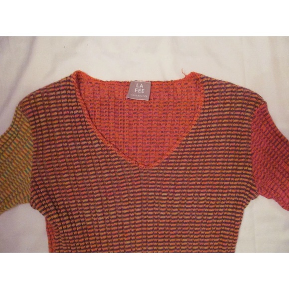 LA FEE MARABOUTEE Multi knit geometric mini dress - Picture 5 of 8